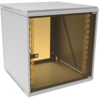 Шкаф коммутационный Suprlan ТВЛ-12U-600-600-СР (05-1206) настенный 12U 600x600мм пер.дв.стекл направл.под закл.гайки 70кг RAL 7035 535мм 26.22кг 620мм металл