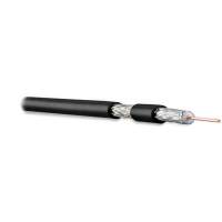 Кабель коаксиальный Hyperline COAX-RG6-100 RG-6 FTP PVC внутренний 100м черный