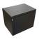 Шкаф коммутационный WRline (WR-TW-1266-SR-RAL9004) настенный 12U 600x600мм пер.дв.металл 2 бок.пан. направл.под винты 60кг черный 520мм 650мм IP20 сталь