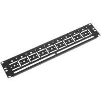 Кабельный органайзер горизонтальный ЦМО ГКО-У-2-9005 односторонний окна 2U шир.:19