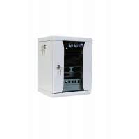 Шкаф коммутационный ЦМО (ШРН-8.255-10) настенный 8U 320x305мм пер.дв.стекл серый 255мм 8.1кг 180град. 420мм