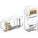 Коннектор Vention RJ45 (8p8c), cat. 5, под витую пару (10шт.)