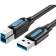 Кабель Vention USB 3.0 AM/BM  - 1м [COOBF]