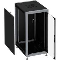 Шкаф коммутационный Sysmatrix (SL 6642.912) напольный 22U 600x600мм пер.дв.стекл металл 800кг черный 450мм 88кг 2000мм IP20 металл