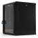 Шкаф коммутационный Hyperline (TWB-1266-GP-RAL9004) настенный 12U 600x600мм пер.дв.стекл 2 бок.пан. 60кг черный 650мм IP20 сталь