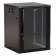 Шкаф коммутационный Hyperline (TWB-1266-GP-RAL9004) настенный 12U 600x600мм пер.дв.стекл 2 бок.пан. 60кг черный 650мм IP20 сталь