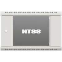 Шкаф коммутационный NTSS Премиум (NTSS-W9U6060GS-2) настенный 9U 600x600мм пер.дв.стекл 60кг серый 500мм 22кг 220град. 370мм IP20 сталь