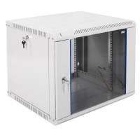 Шкаф коммутационный ЦМО ШРН-ЭКОНОМ (ШРН-Э-9.500) настенный 9U 600x520мм пер.дв.стекл 75кг серый 470мм 17.6кг 180град. 480мм