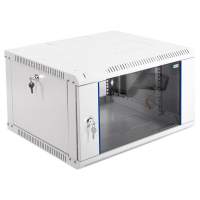 Шкаф коммутационный ЦМО ШРН-ЭКОНОМ (ШРН-Э-6.500) настенный 6U 600x520мм пер.дв.стекл 75кг серый 470мм 14.94кг 345мм