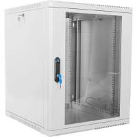 Шкаф коммутационный ЦМО (ШРН-15.500) настенный 15U 600x529мм пер.дв.стекл 200кг серый 470мм 180град.