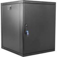 Шкаф коммутационный ЦМО (ШРН-12.650.1-9005) настенный 12U 600x658мм пер.дв.металл 200кг черный 600мм 180град.