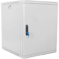 Шкаф коммутационный ЦМО (ШРН-12.350.1) настенный 12U 600x359мм пер.дв.стекл 200кг серый 300мм 180град.