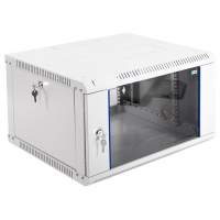 Шкаф коммутационный ЦМО ШРН-ЭКОНОМ (ШРН-Э-6.650) настенный 6U 600x650мм пер.дв.стекл 65кг серый 600мм 17.3кг 180град. 345мм