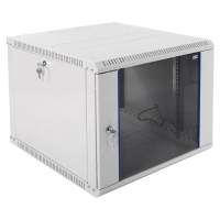 Шкаф коммутационный ЦМО ШРН-ЭКОНОМ (ШРН-Э-9.650) настенный 9U 600x650мм пер.дв.стекл 65кг серый 600мм 20.7кг 180град. 480мм