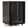 Шкаф коммутационный Hyperline (TWB-FC-2245-GP-RAL9004) настенный 22U 600x450мм пер.дв.стекл 60кг черный 180град. 1098мм IP20 сталь
