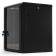 Шкаф коммутационный Hyperline (TWB-1245-GP-RAL9004) настенный 12U 600x450мм пер.дв.стекл 2 бок.пан. 60кг черный 650мм IP20 сталь