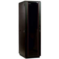 Шкаф коммутационный ЦМО (ШТК-М-42.6.6-1ААА-9005) напольный 42U 600x600мм пер.дв.стекл задн.дв.стал.лист 2 бок.пан. 650кг черный 92.3кг 180град. 2030мм