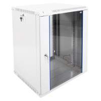 Шкаф коммутационный ЦМО ШРН-ЭКОНОМ (ШРН-Э-15.500) настенный 15U 600x520мм пер.дв.стекл 75кг серый 470мм 23.1кг 180град. 746мм