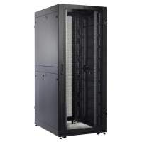 Шкаф серверный ЦМО (ШТК-СП-48.8.12-48АА-9005) напольный 48U 800x1130мм пер.дв.перфор. задн.дв.перфор.2-хст. 2 бок.пан. направл.под закл.гайки 1350кг черный 890мм 170кг 180град. 2215мм