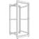 Стойка двухрамная NTSS NTSS-2POR42U/600-1000 42U 550ммx1000мм 600кг серый