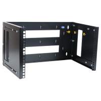 Кронштейн телекоммуникационный ЦМО КНО-М-6U-9005 настен. регул.глуб. 6U 19