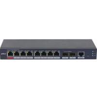 Коммутатор Dahua DH-S4210-8GT-110 (L2) 10x1Гбит/с 2SFP 8PoE 110W управляемый