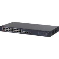 Коммутатор Dahua DH-CS4228-24GT-240 (L2) 26x1Гбит/с 2xКомбо(1000BASE-T/SFP) 24PoE 265W управляемый