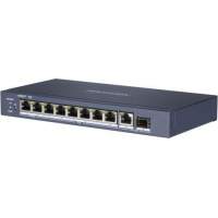 Коммутатор Hikvision DS-3E0510HP-E 9x1Гбит/с 1SFP 6PoE+ 2PoE++ 110W неуправляемый