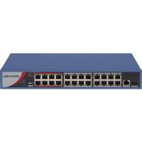Коммутатор Hikvision DS-3E0326P-E/M(C) (L2) 25x100Мбит/с 1SFP 24PoE 230W неуправляемый
