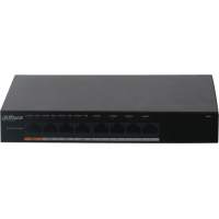 Коммутатор Dahua DH-PFS3008-8ET-60 (L2) 8x100Мбит/с 3PoE+ 1PoE++ 60W неуправляемый