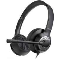 Наушники с микрофоном Acer OHW309 черный 2.8м накладные USB оголовье (ZL.HDSEE.004)