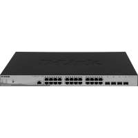 Коммутатор D-Link DGS-1210-28P/ME/B2A (L2) 24x1Гбит/с 4xКомбо(1000BASE-T/SFP) 24PoE 193W настраиваемый
