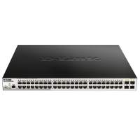 Коммутатор D-Link DGS-1210-52MPP/ME/B (L2) 48x1Гбит/с 4SFP 48PoE 740W управляемый