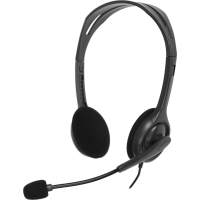 Наушники с микрофоном Logitech H111 серый 2.35м накладные оголовье (981-000588)