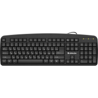 Клавиатура Defender проводная Office HB-910 RU,черный,полноразмерная [45910]