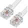 Удлинитель Greenconnect Телефонный шнур для аппарата  0.5m GCR-TP6P4C-0.5m, 6P4C (джек 6p4c - jack 6p4c) белый [GCR-TP6P4C-0.5m]