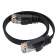 GCR Патч-корд PROF плоский прямой 20.0m, UTP медь кат.6, черный, 30 AWG, ethernet high speed 10 Гбит/с, RJ45, T568B, GCR-52865