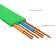 GCR Патч-корд PROF плоский прямой 1.5m, UTP медь кат.6, зеленый, 30 AWG, ethernet high speed 10 Гбит/с, RJ45, T568B, GCR-52837