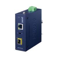 медиа конвертер / PLANET IGT-815AT IP30 Compact size Industrial 100/1000BASE-X SFP to 10/100/1000BASE-T Media Converter (-40 to 75 C, LFP Supported)