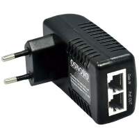 Инжектор/ OSNOVO PoE-инжектор Gigabit Ethernet на 1 порт, мощность PoE - до 15.4W