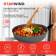 Сковорода/ Сковорода Starwind Chef Induction SW-CHI4028GR круглая 28см покрытие: Pfluon ручка несъемная (без крышки) серый