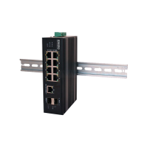Коммутатор / OSNOVO Промышленный PoE коммутатор на 11 портов, 6 *10/100Base-T с PoE (до 30W), 2 *10/100Base-T с PoE (до 60W), 1*10/100/1000Base-T, 2 порта SFP (1000Base-X), суммарно PoE до 300W