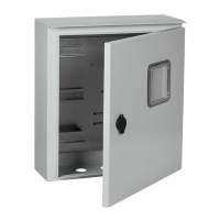 Щит распределительный IEK MKM51-N-03-54 TITAN ЩУ-3/1-0 У1 IP66 навесной 440мм 150мм 445мм 12мод. металл IP66 серый с возможностью установки счетчика (упак.:1шт)