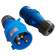 Вилка Lanmaster (LAN-IEC-309-32A1P/M) IEC 309 32A 250V blue