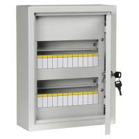 Щит распределительный IEK MKM14-N-24-31-Z TITAN 3 ЩРн-24з-1 36 УХЛ3 навесной 310мм 120мм 395мм 24мод. металл IP31 серый (упак.:1шт)