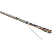 Кабель информационный Hyperline UUTP4R-C5E-S24-IN-PVC-GY-305 кат.5E UTP 4 пары 24AWG PVC внутренний 305м серый
