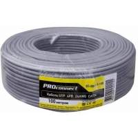 Кабель информационный PROconnect 01-0043-3-100 кат.5E UTP 4 пары 24AWG PVC внутренний 100м серый