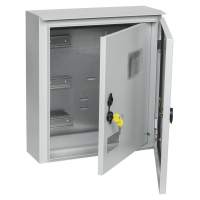 Щит распределительный IEK MKM51-N-09-54 TITAN ЩУ 3/1-1 У1 IP66 навесной 400мм 150мм 445мм 12мод. металл IP66 серый с возможностью установки счетчика (упак.:1шт)