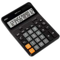 Калькулятор настольный Deli Askend EM333 черный 12-разр.