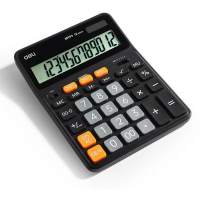 Калькулятор настольный Deli Askend EM999 черный 12-разр.